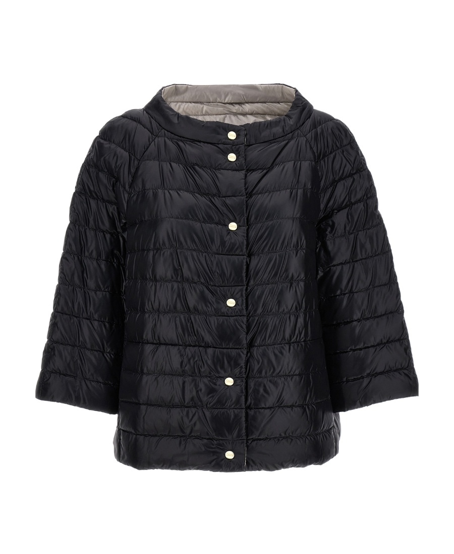 Shop Herno Reversible Puffer Jacket In Black