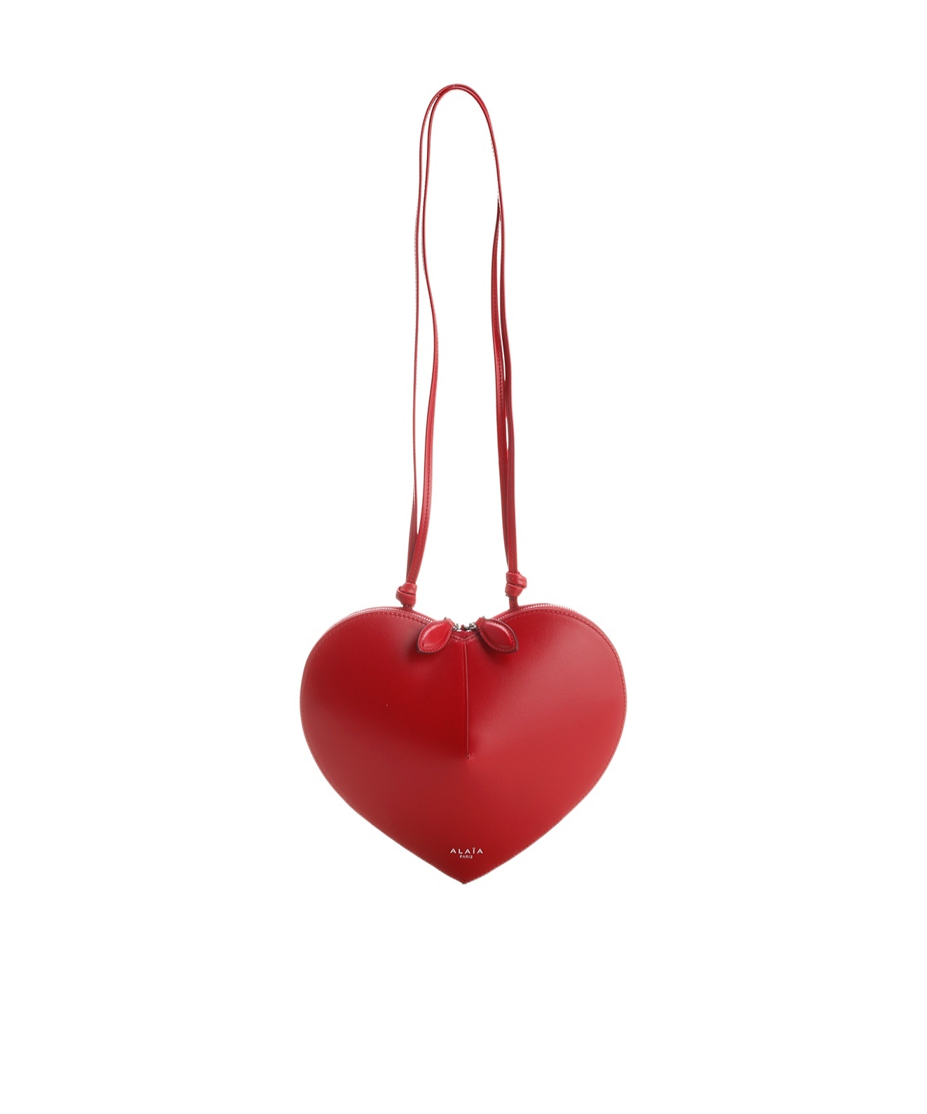 Alaïa Heart-shaped Shoulder Bag In Red