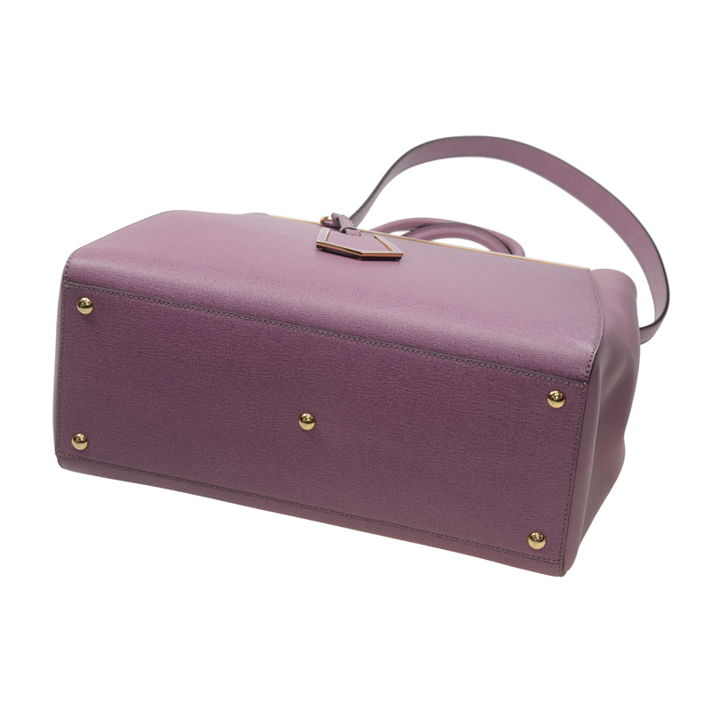 Fendi Logo Handbag In Purple