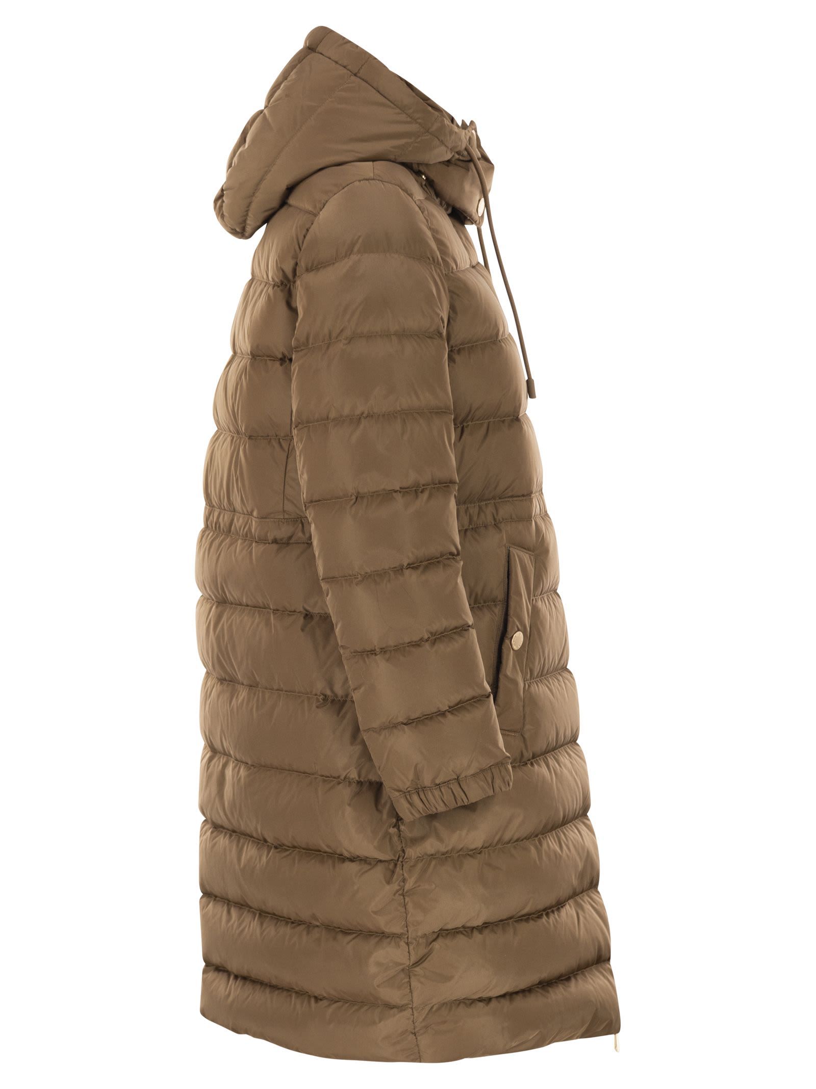 Weekend Max Mara Long-sleeved Cotton Jacket In Brown