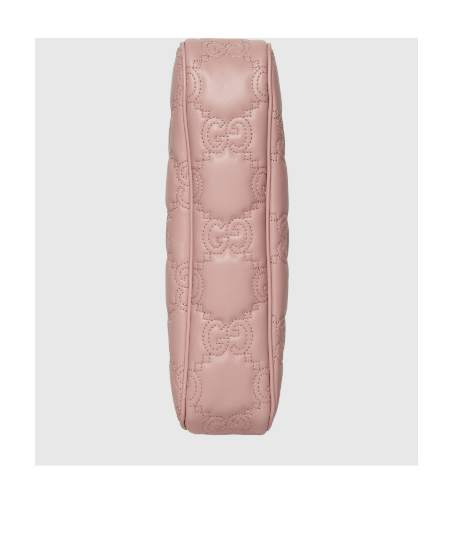 Gucci Light Pink Gg Matelass Shoulder Bag In Pink
