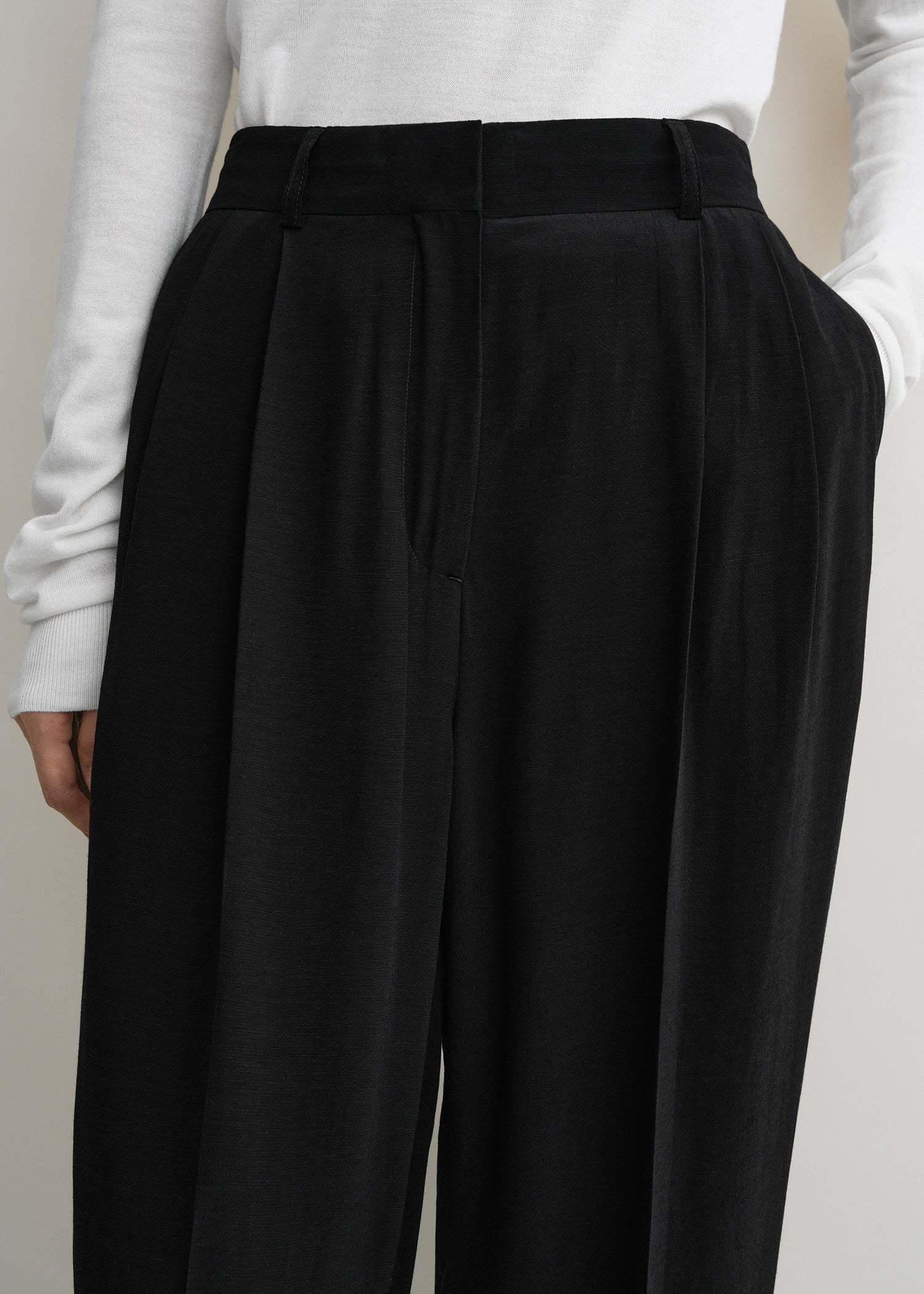 Totême Toteme Organic Cotton Trousers In Black
