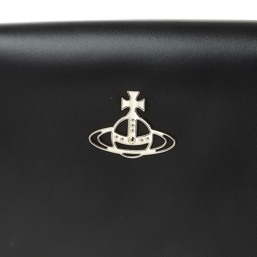 Vivienne Westwood Logo Plaque Cross Body Bag In Black