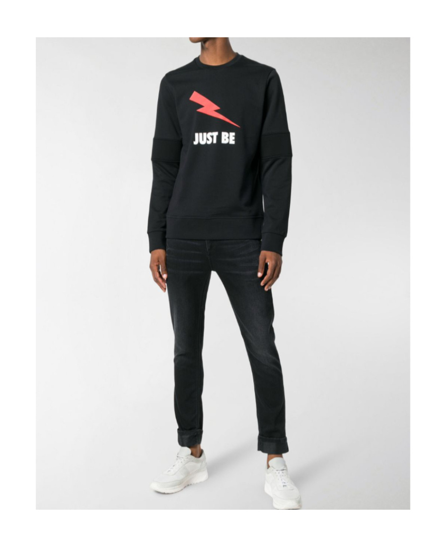 Neil Barrett Printed Sweatshirt In Black
