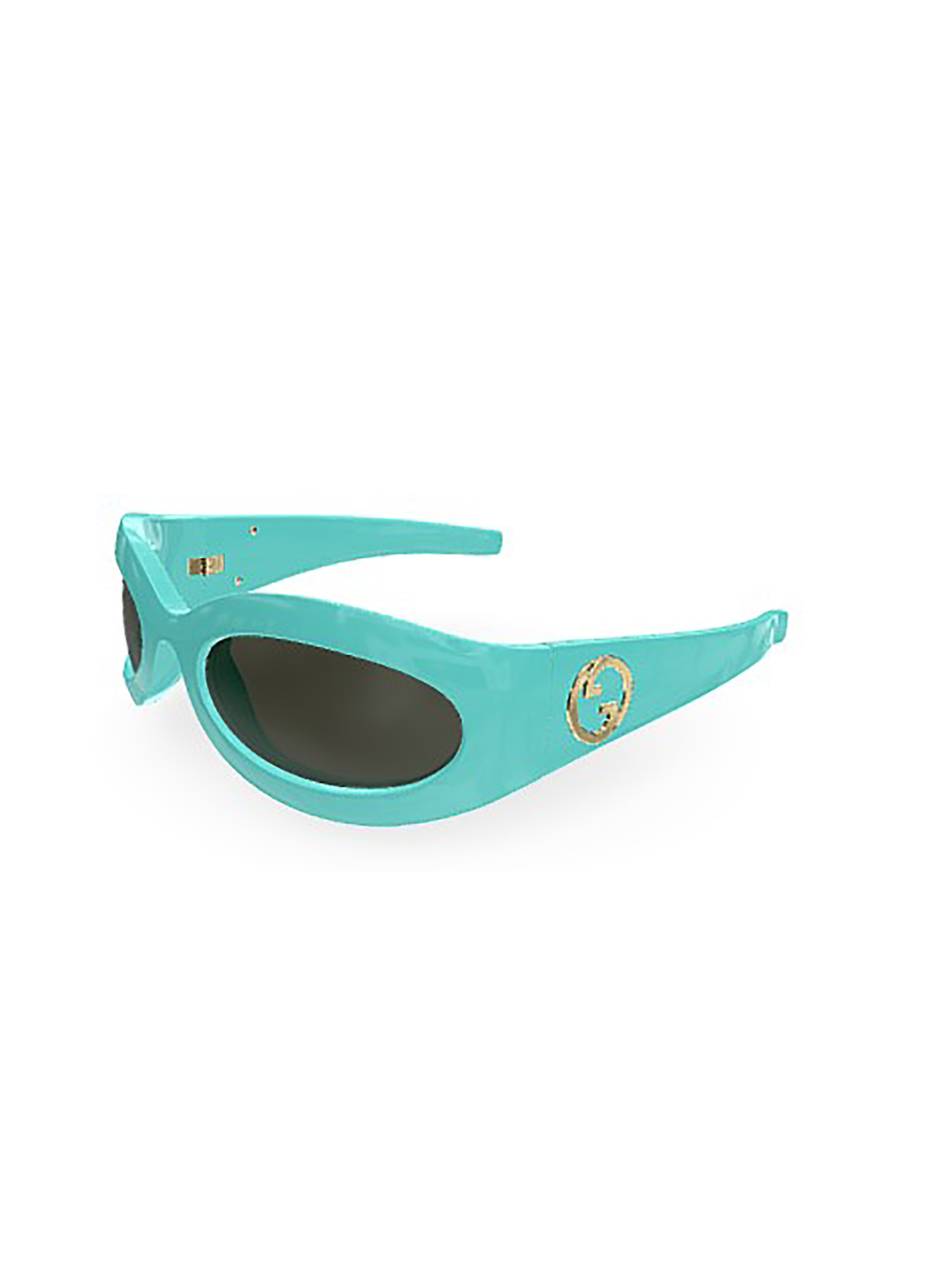 Gucci Logo Square Tinted Sunglasses In Green