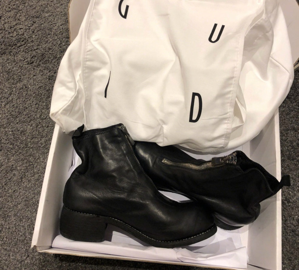 Guidi Pl1 Series Front Zipper And Ankle Boots In Black