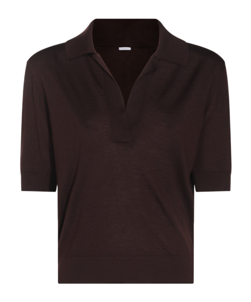 Malo Short-sleeved Polo Shirt In Black