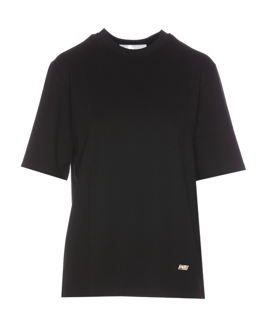 Jil Sander Logo Cotton Jersey T-shirt In Black