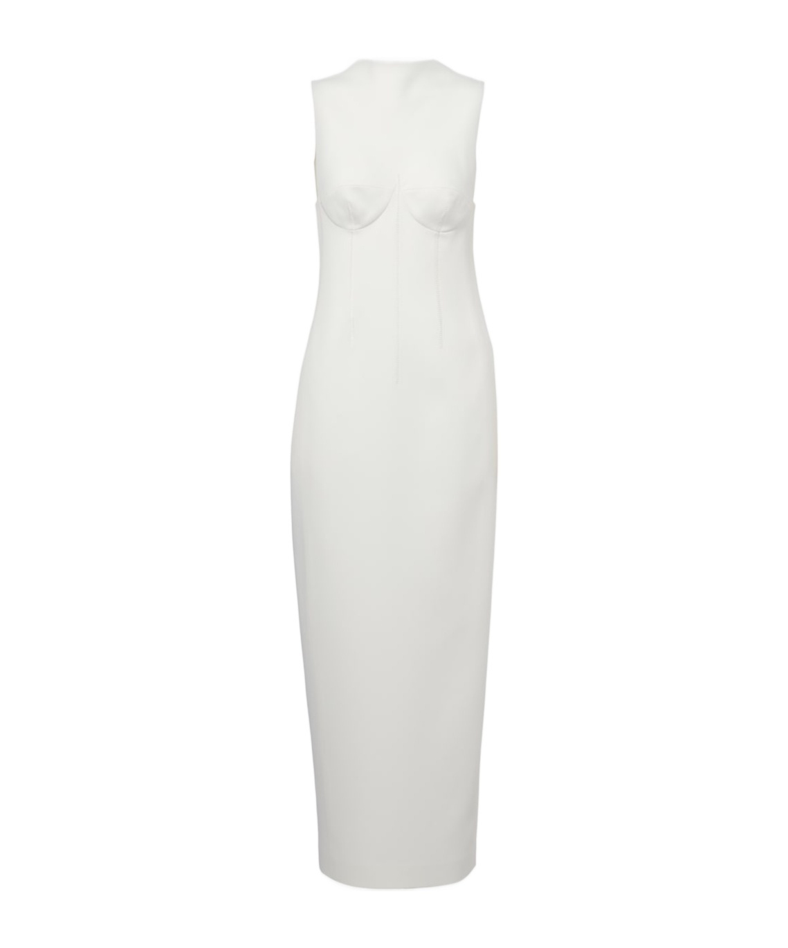 Khaite Shoshana Maxi Dress In White