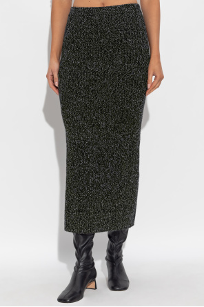 Max Mara Midi Skirt In Black