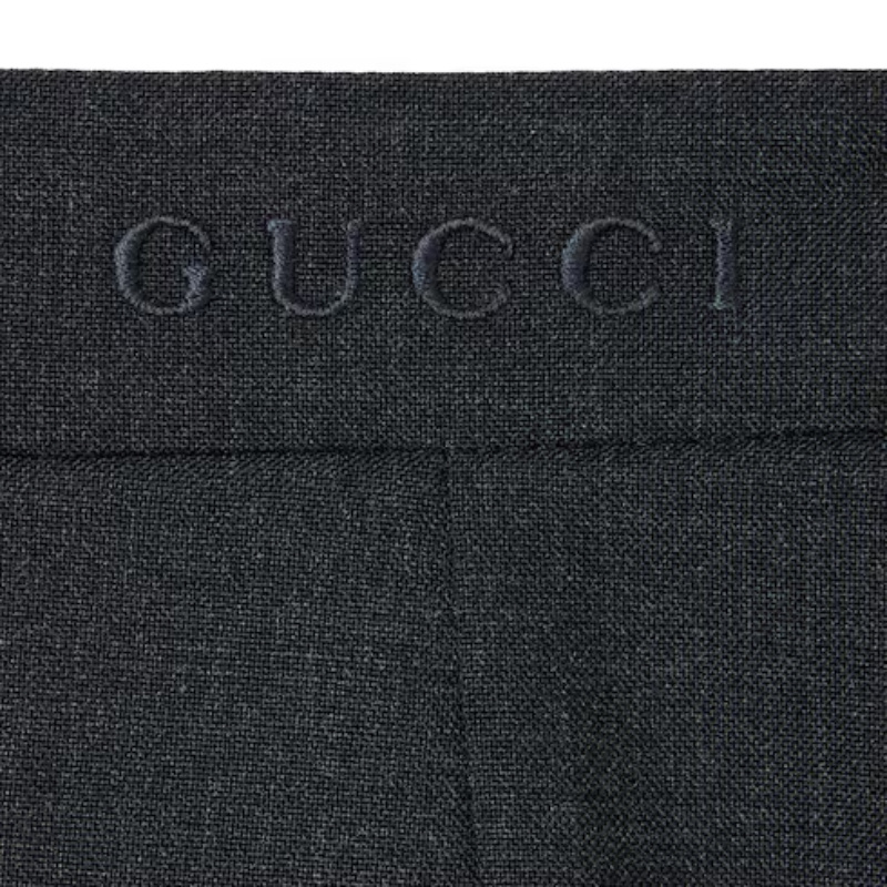Gucci Wool Skirt With Embroidery In Black