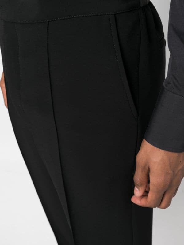 Alexander Mcqueen Tailored Track Pants In Black