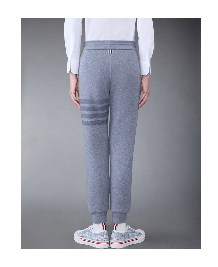 Thom Browne Knitted Side-stripe Track Pants In Multicolor