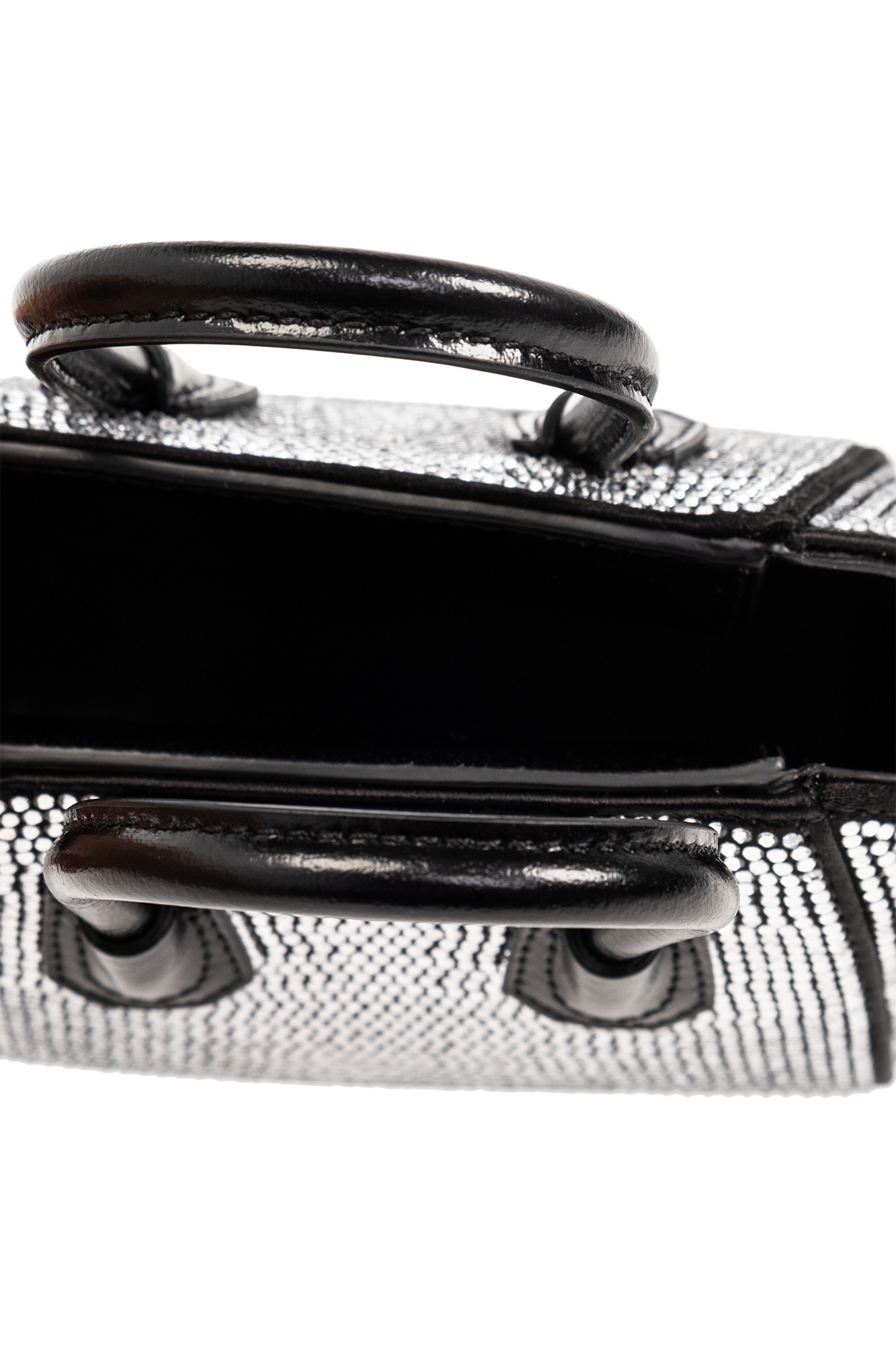 Givenchy Antigona Rhinestone-embellished Mini Bag In Black