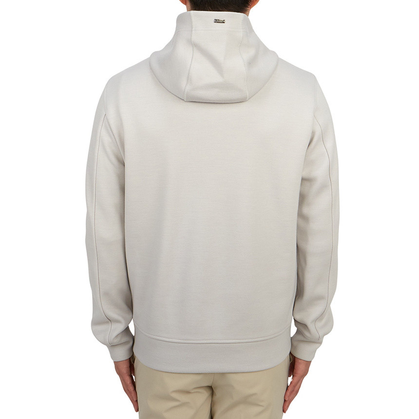 Herno Zip-up Hooded Drawstring Down Jacket In White
