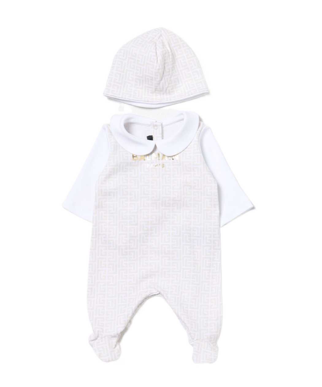 Balmain Pb-monogram Pyjama Set In White