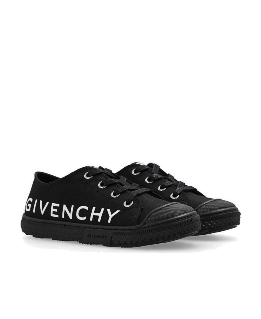 Givenchy Tie Low-top Sneakers In Black