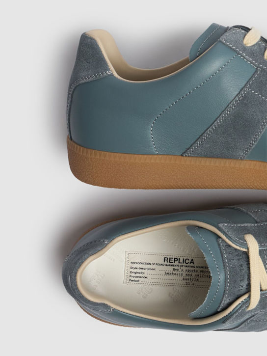 Maison Margiela Replica Contrast-sole Leather Low-top Trainers