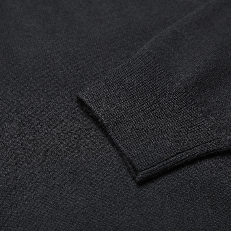 Zegna Long-sleeved Sweater In Black