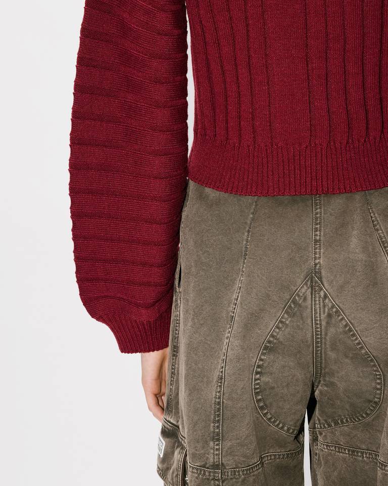 Kenzo Zippered Cardigan In Red