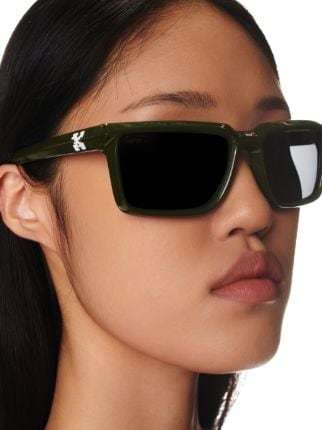 Off-white Portland Square-frame Sunglasses In Black