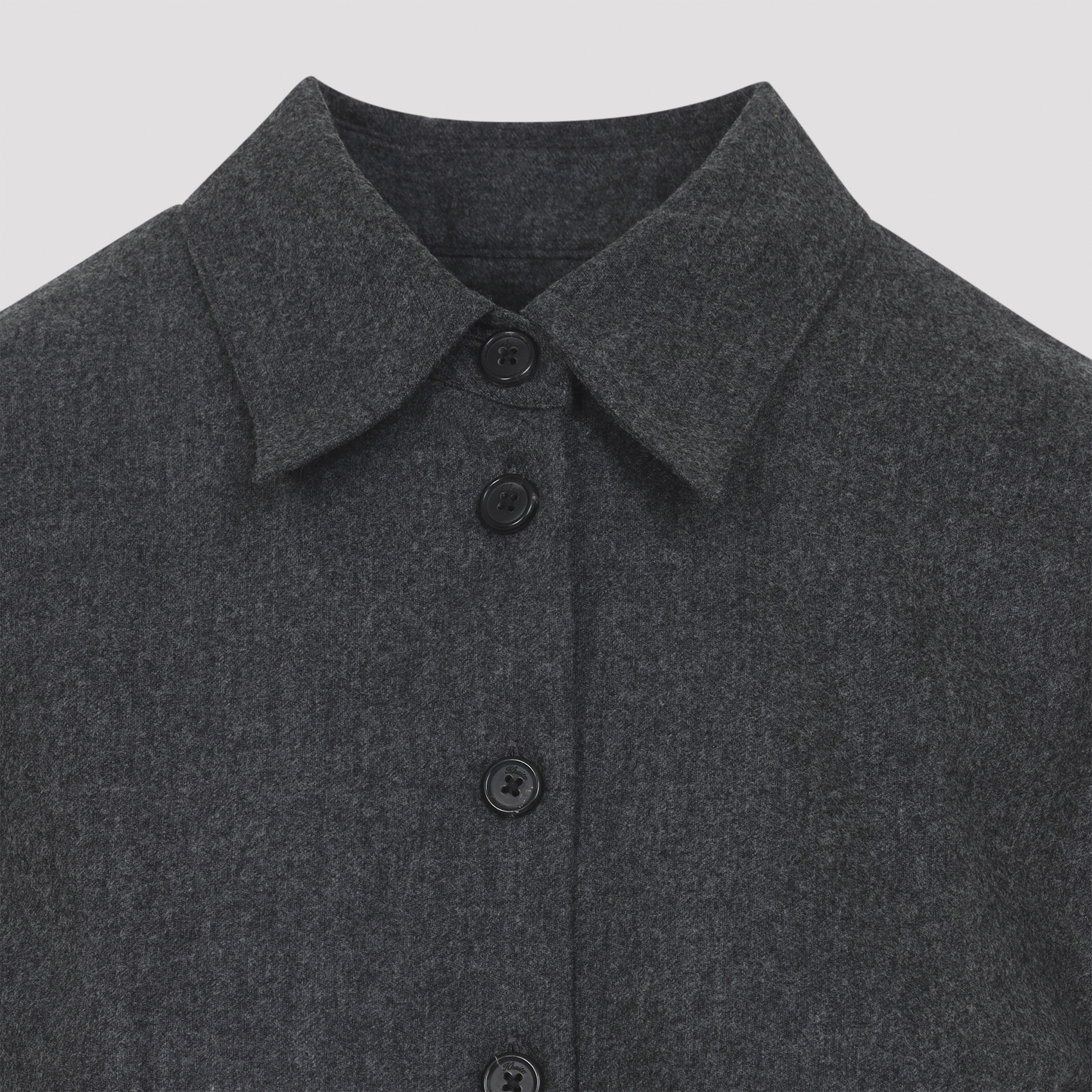 Khaite Auryn Lightweight Wool And Cashmere Shirt In Multi