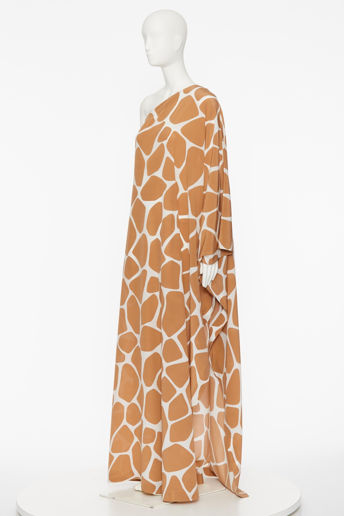 Valentino Asymmetric Design Dress In Brown