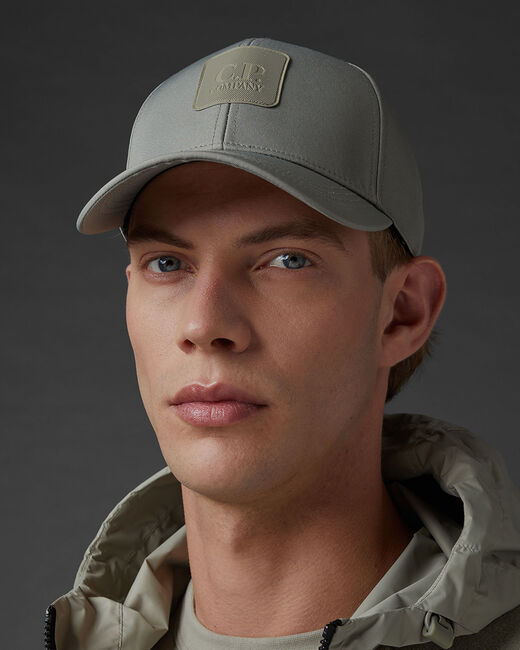 C.P. COMPANY LOGO-PATCH CURVED-PEAK CAP