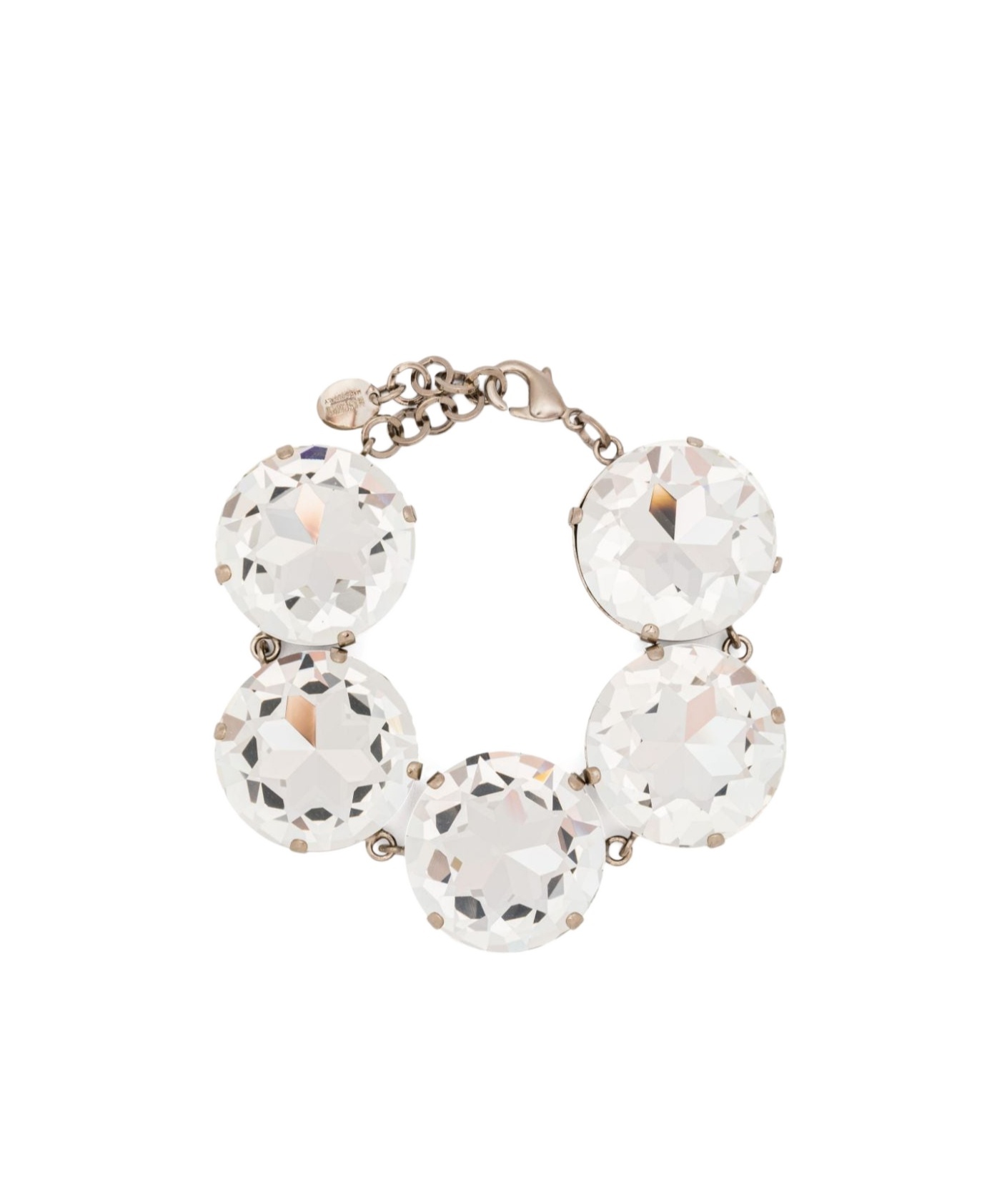 Shop Moschino Affixed Bracelet In White