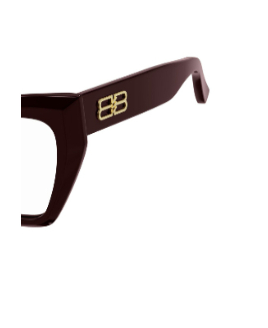 Balenciaga Logo-plaque Cat-eye Frame Glasses In Black