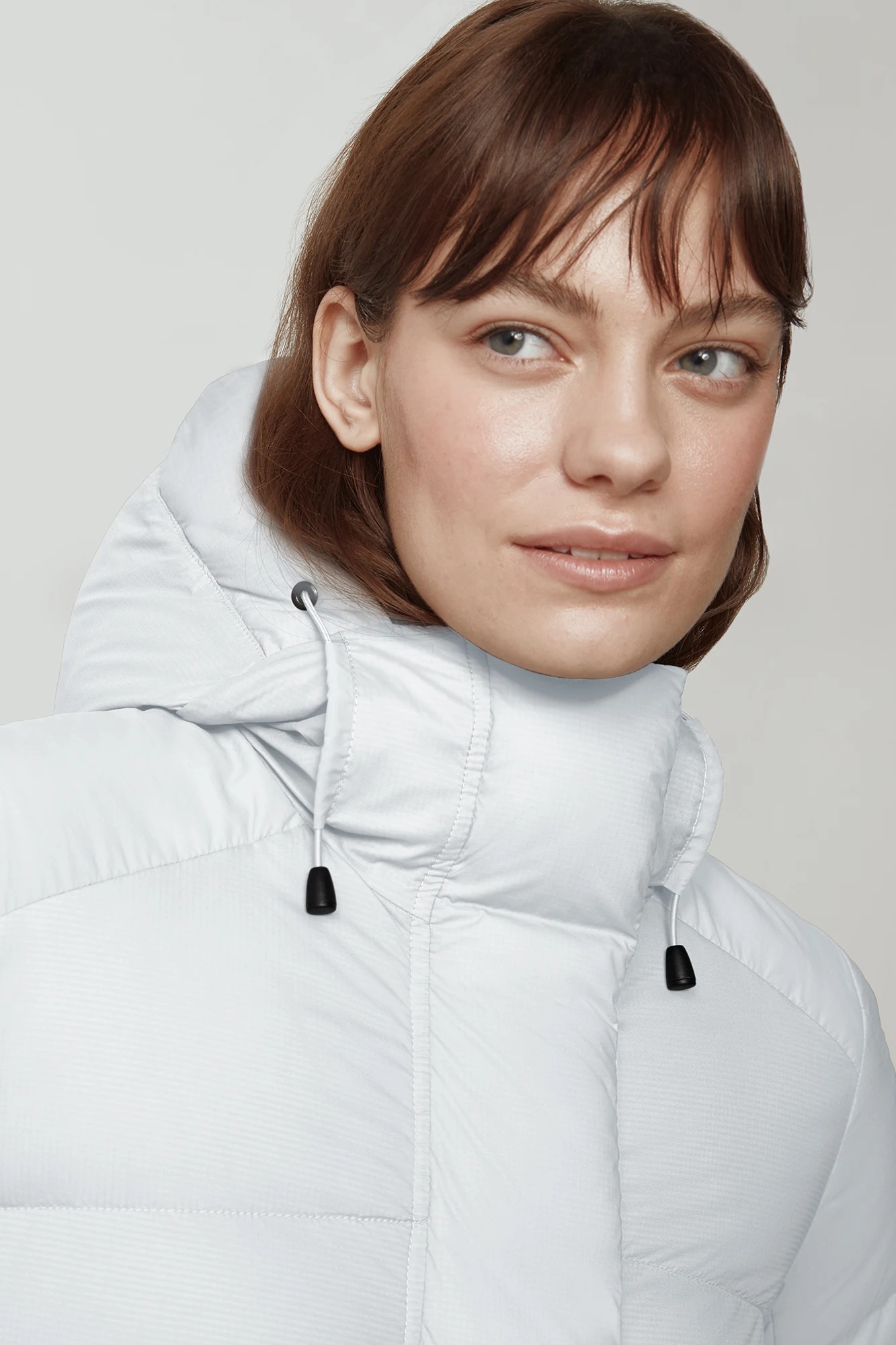 Canada Goose Alliston Logo-patch Padded Coat In White