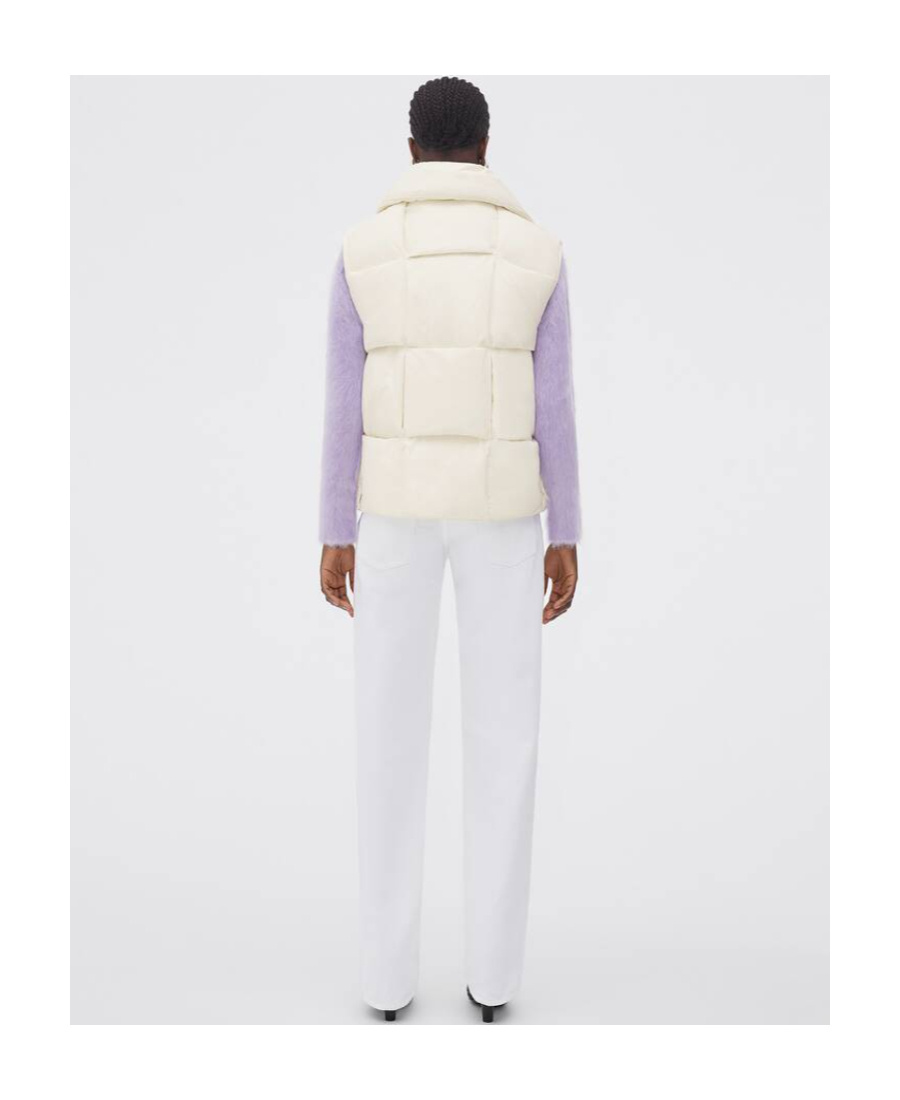 Bottega Veneta Logo Woven Vest In White