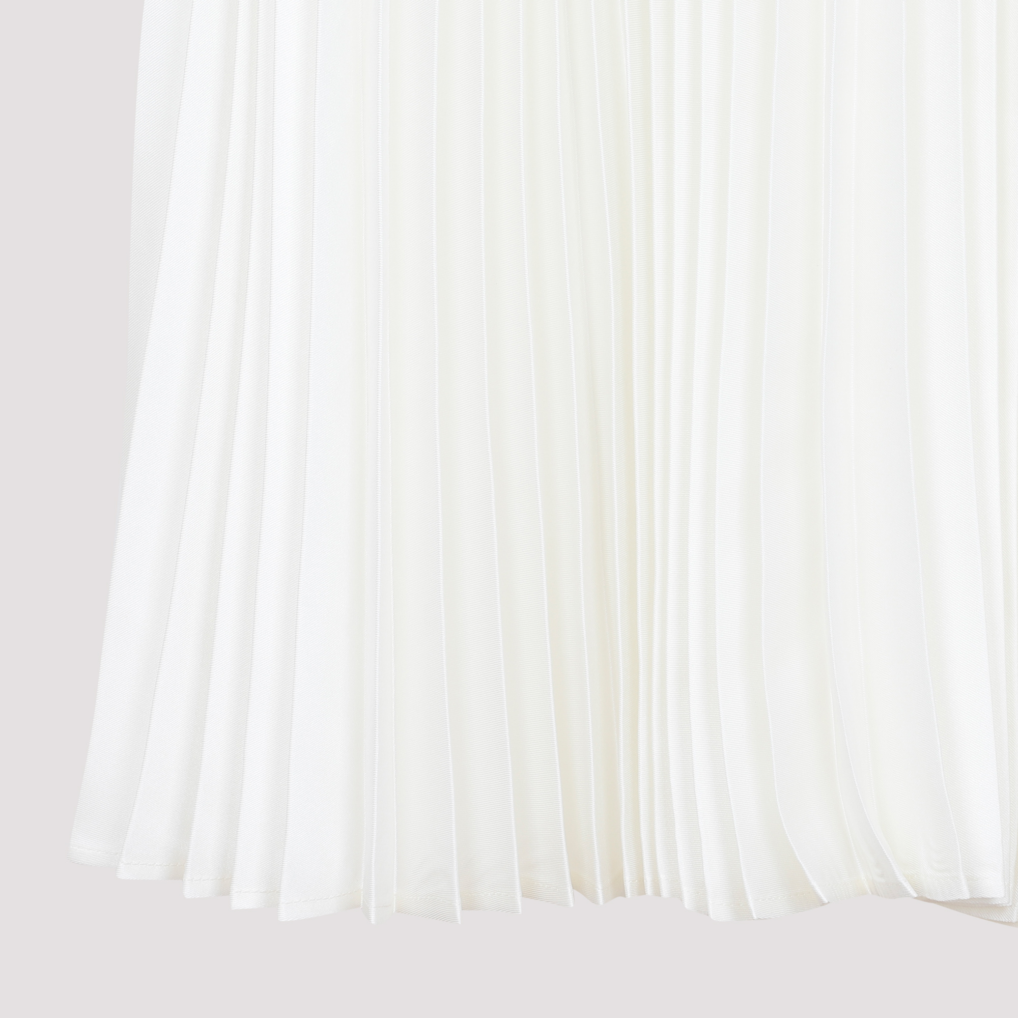 Jil Sander Pleated Elasticated-waist Skirt In White