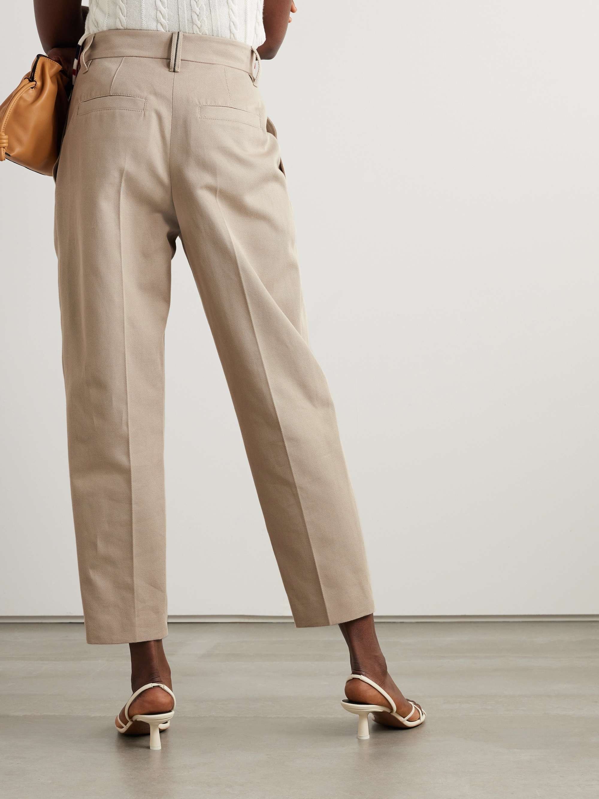 BRUNELLO CUCINELLI BRUNELLO CUCINELLI STRAIGHT-LEG PLEAT-DETAILED PANTS