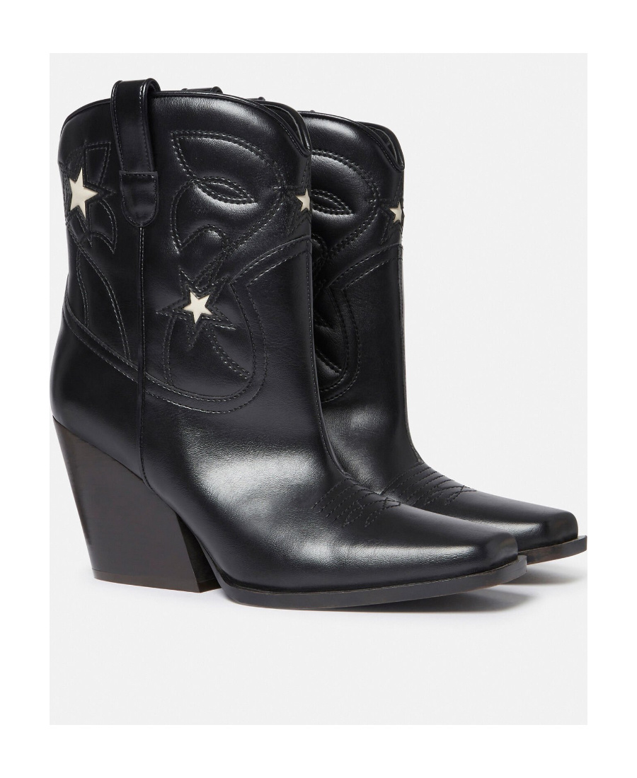 Stella Mccartney Logo Boots In Black