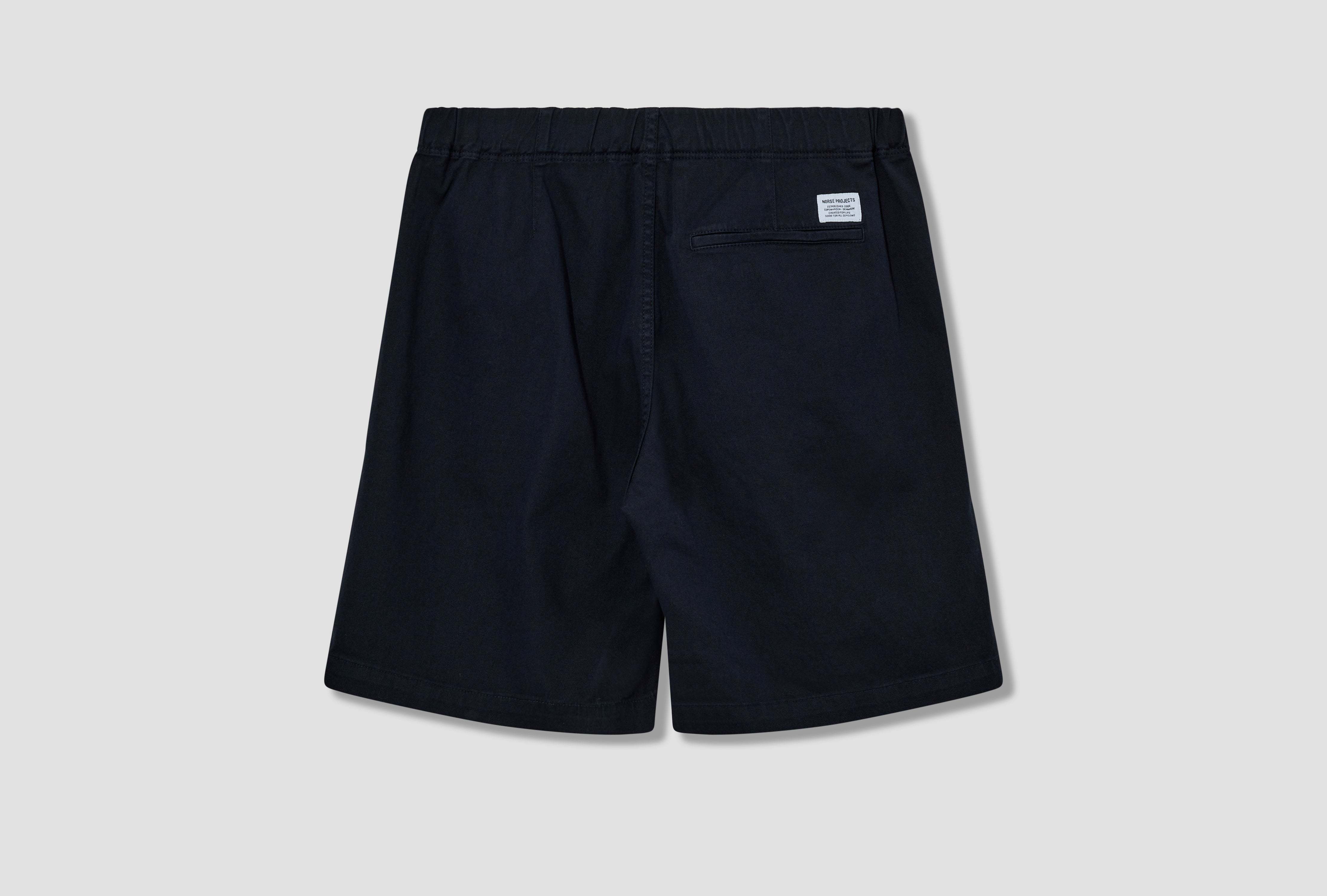 Norse Projects Twill Shorts In Blue