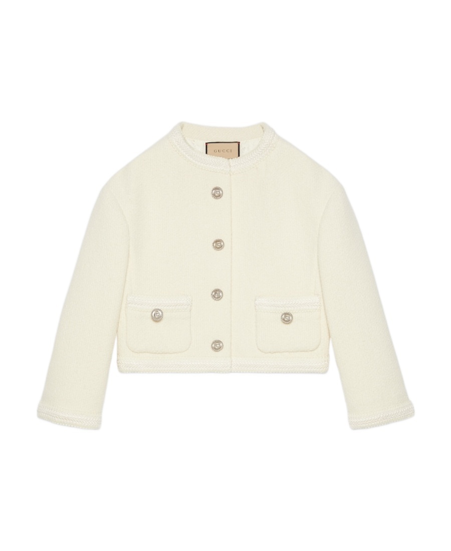 GUCCI BUTTON-UP TWEED JACKET
