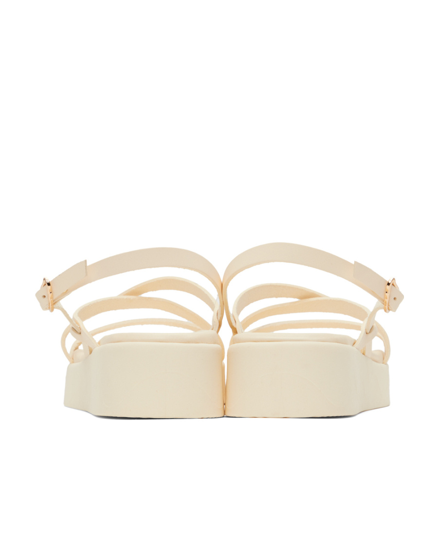 Ancient Greek Sandals Crossover-strap Leather Sandals In Nude