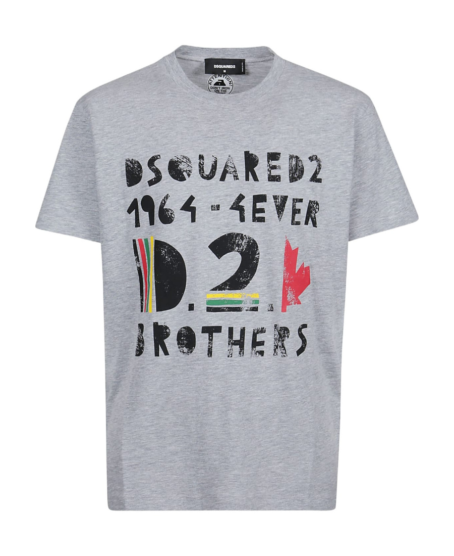 Dsquared2 Logo-print T-shirt In Gray