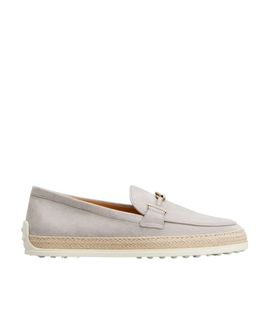 Tod's Leather Loafers In White