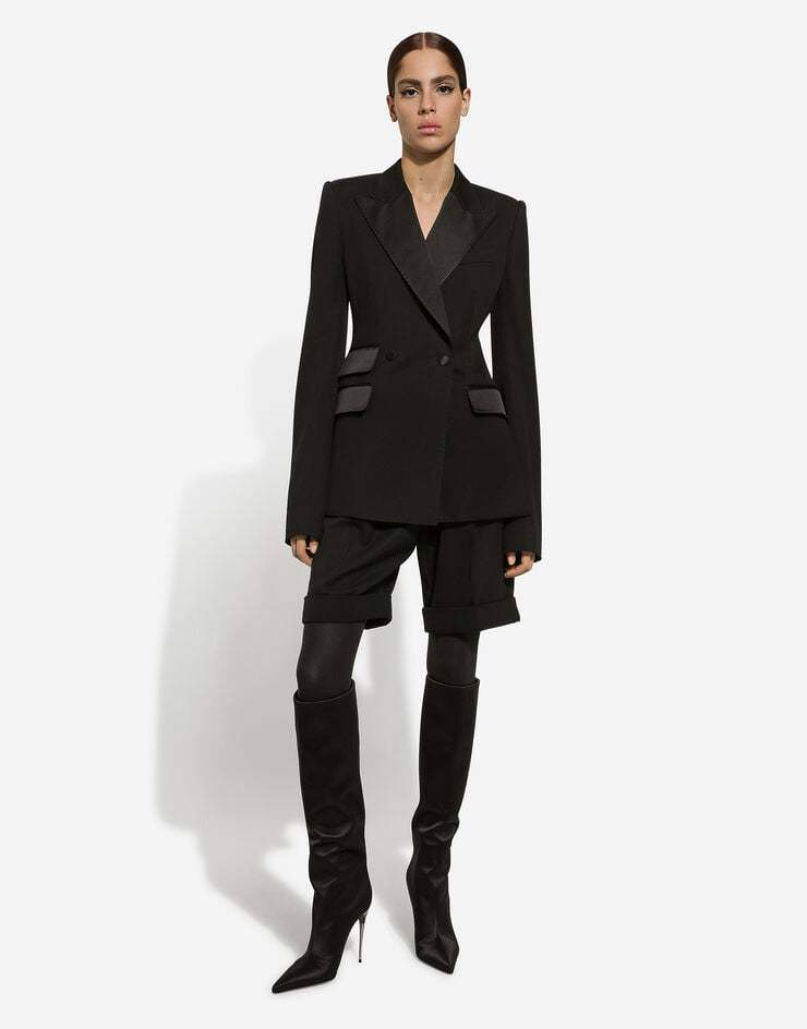Dolce & Gabbana High-waist Tailored Shorts In Black