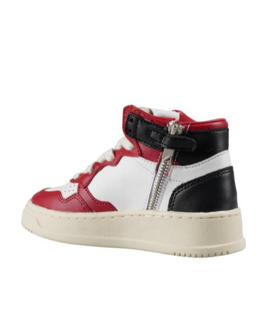 Autry Red Sneakers For Kids With Logo In Multicolor