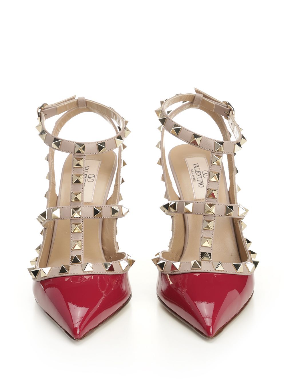 Valentino Pointed High-heeled Sandals In Red