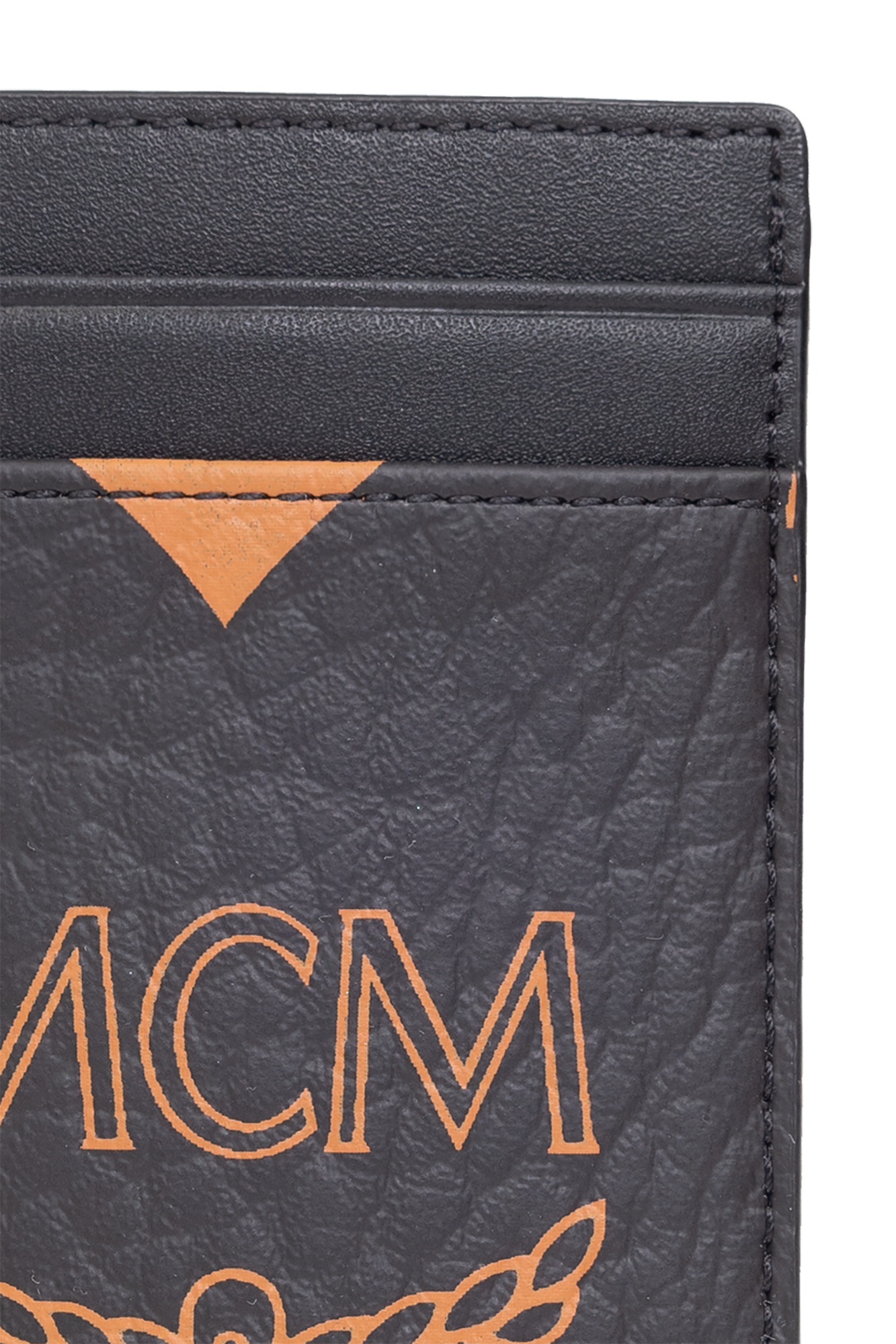Mcm Logo Card Holder In Black