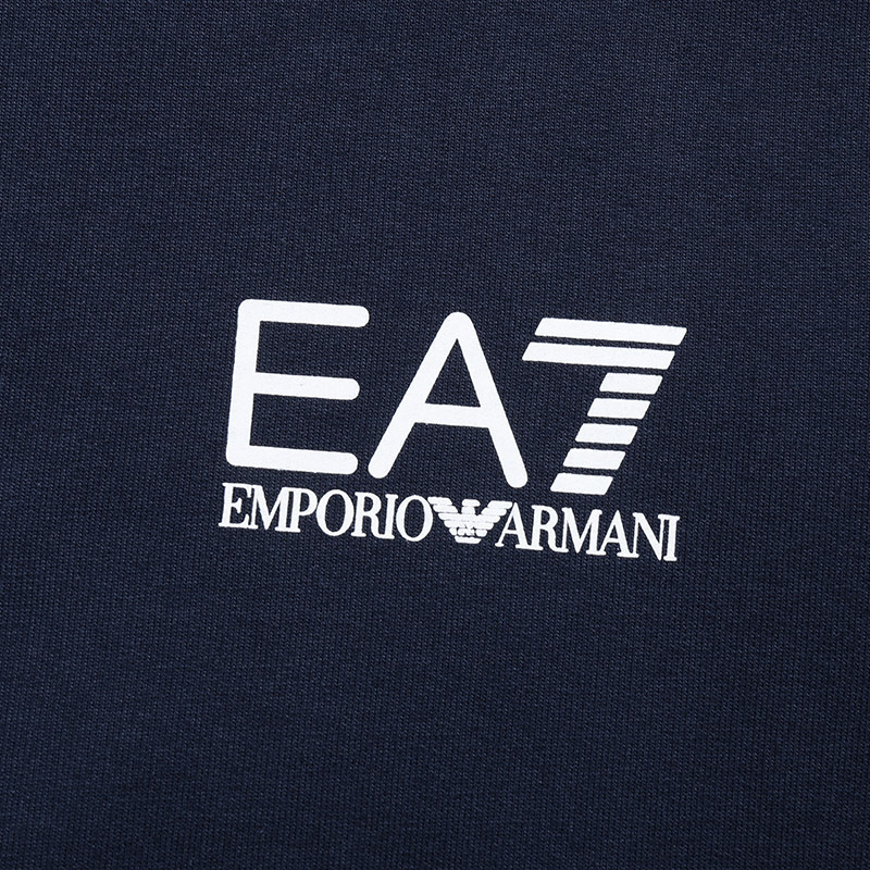 Ea7 Logo Sweater In Black