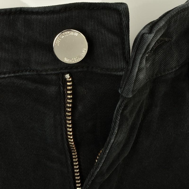 Moschino Belt-loop Jeans In Black