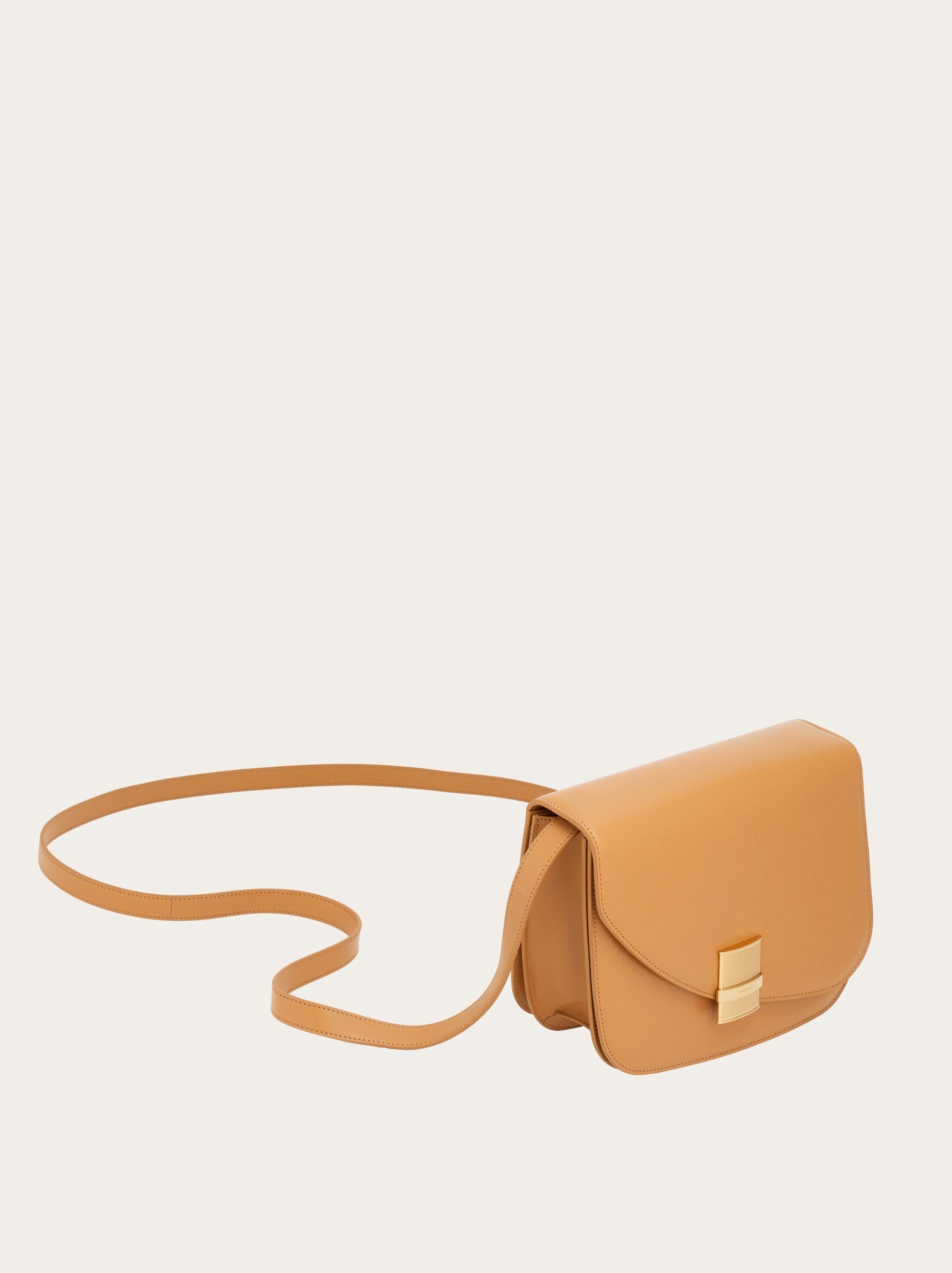 Ferragamo Fiamma Satchel Bag In Brown