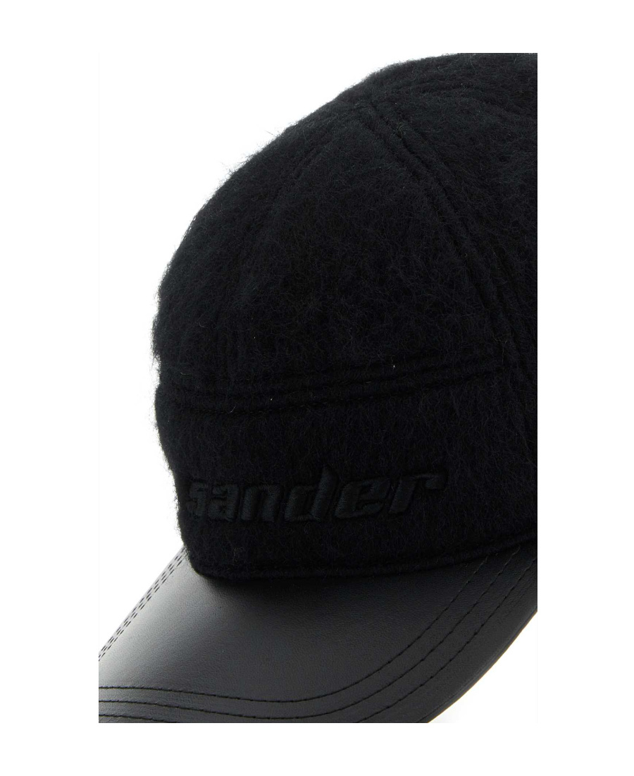 Jil Sander Logo Baseball Cap In Black