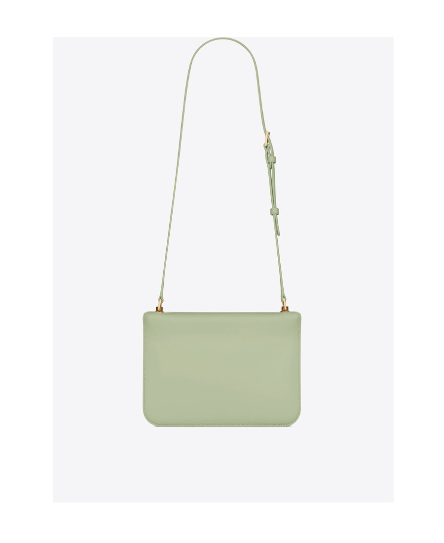 Saint Laurent Le Carre Satchel In Box  Leather In Nude