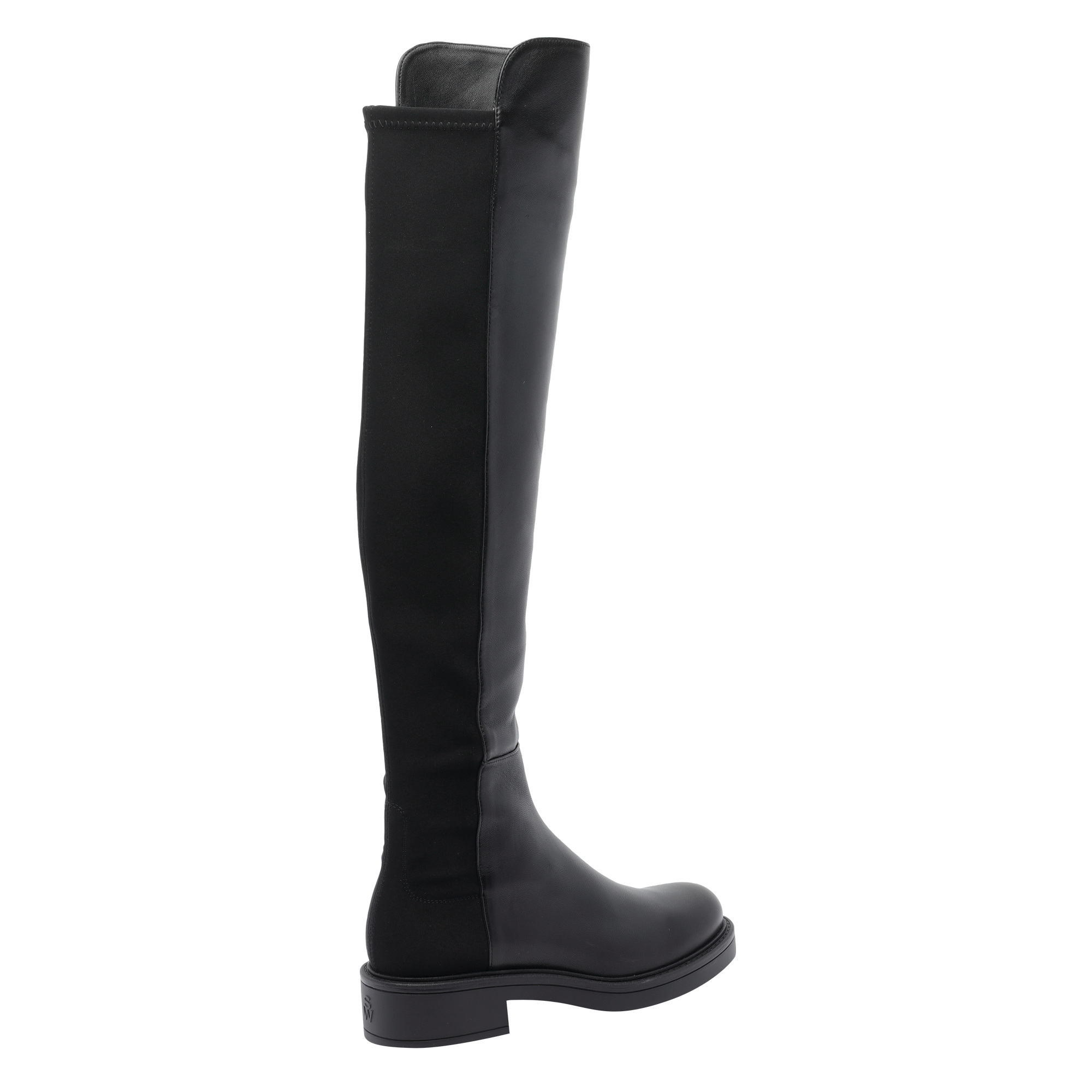 Stuart Weitzman Stylish Over-the-knee Block Heel Boots In Black